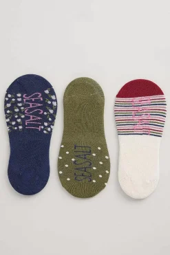 Socks & Tights<Seasalt Cornwall Women's Everyday Liner Socks Pack Of 3 Cloud Pattern Mix
