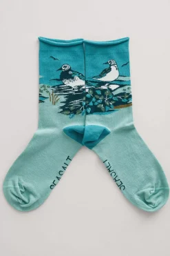 Socks & Tights<Seasalt Cornwall Women's Postcard Organic Cotton Socks Orchard Trees Onyx