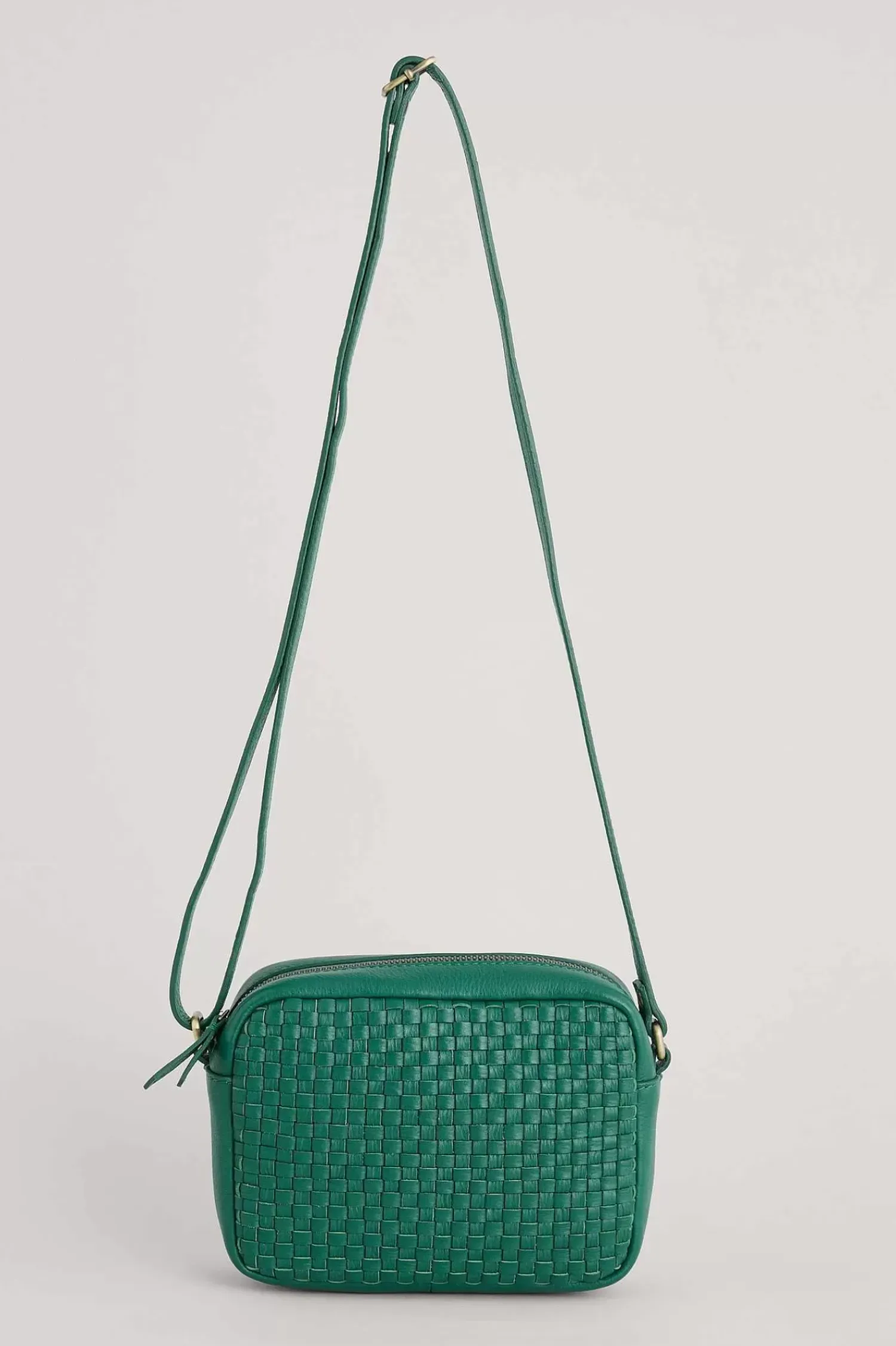 Bags<Seasalt Cornwall Woven Sea Fan Leather Cross-Body Bag Copse
