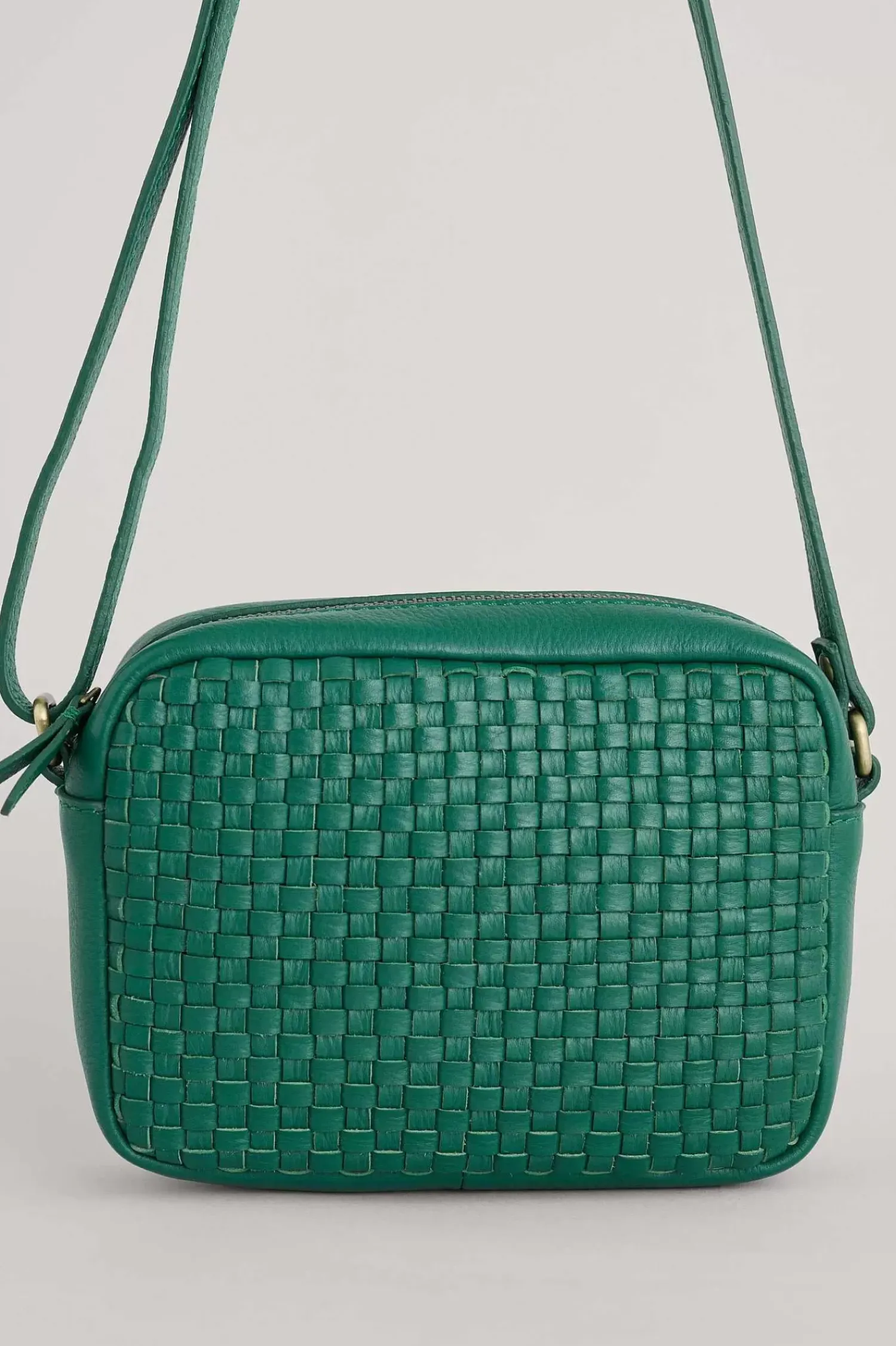 Bags<Seasalt Cornwall Woven Sea Fan Leather Cross-Body Bag Copse