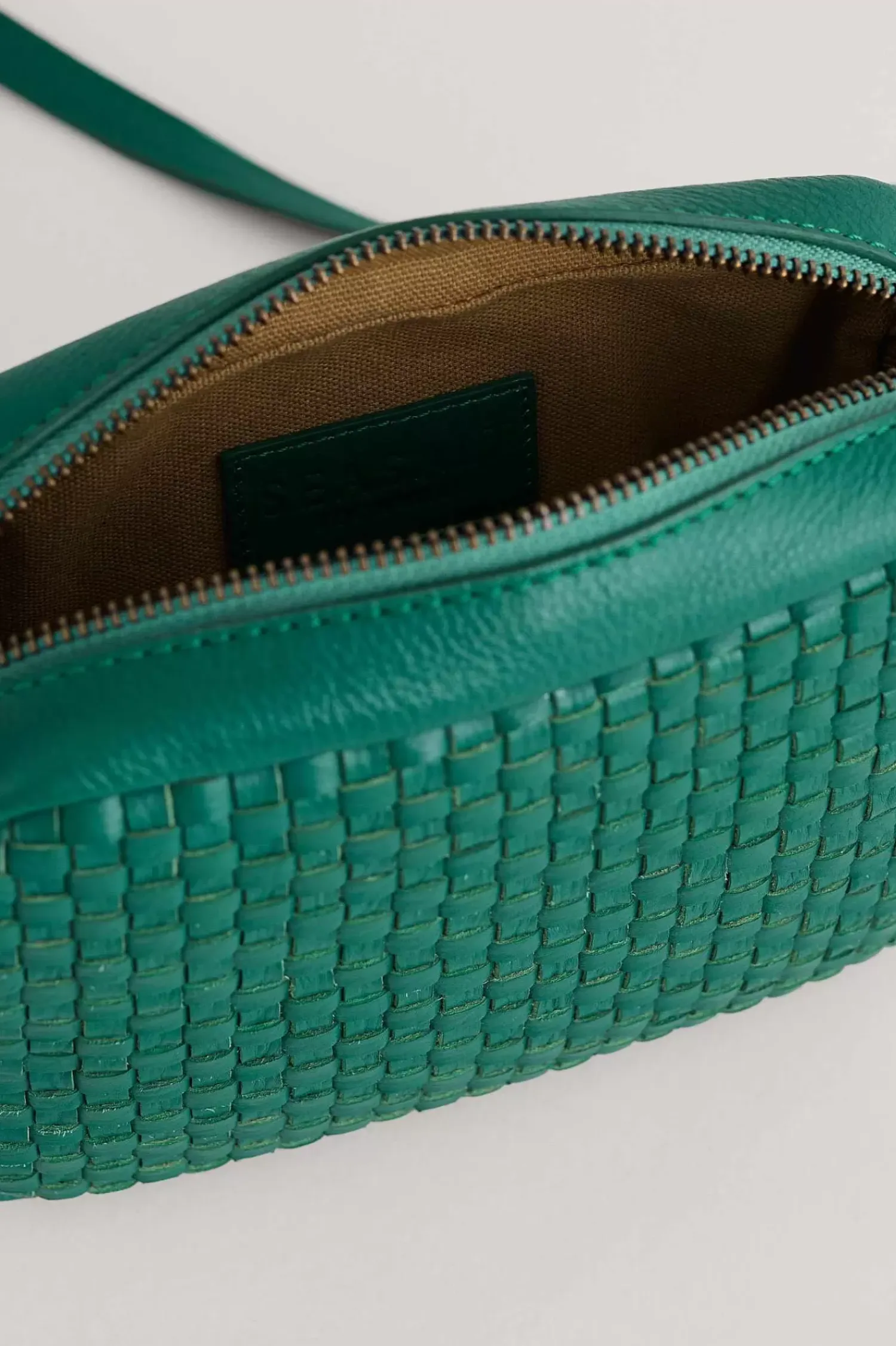 Bags<Seasalt Cornwall Woven Sea Fan Leather Cross-Body Bag Copse