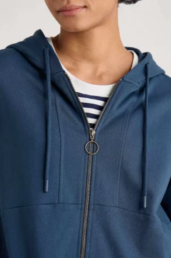 Tops<Seasalt Cornwall Wych Elm Zip Up Hoodie Squall