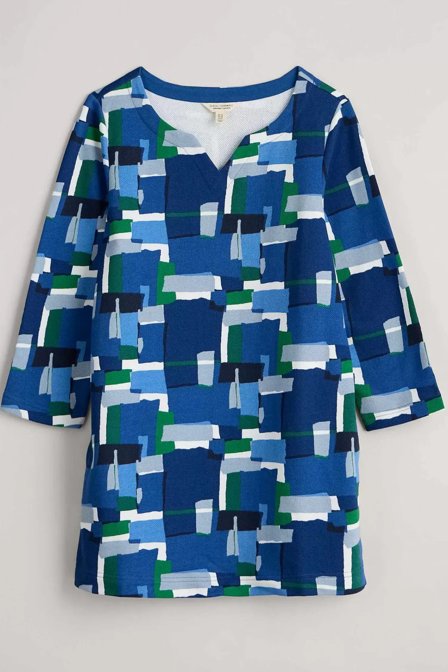 Tunics<Seasalt Cornwall Zora Sweatshirt Tunic Francis Collage Blue Jay